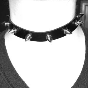 Studded choker necklace